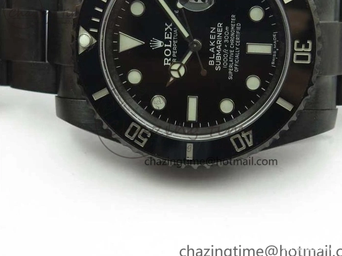AAA Replica Watches Blaken Edition V6F WrinkleFree 1:1 Best Date W Submariner A 904L 2879 PVD 0121